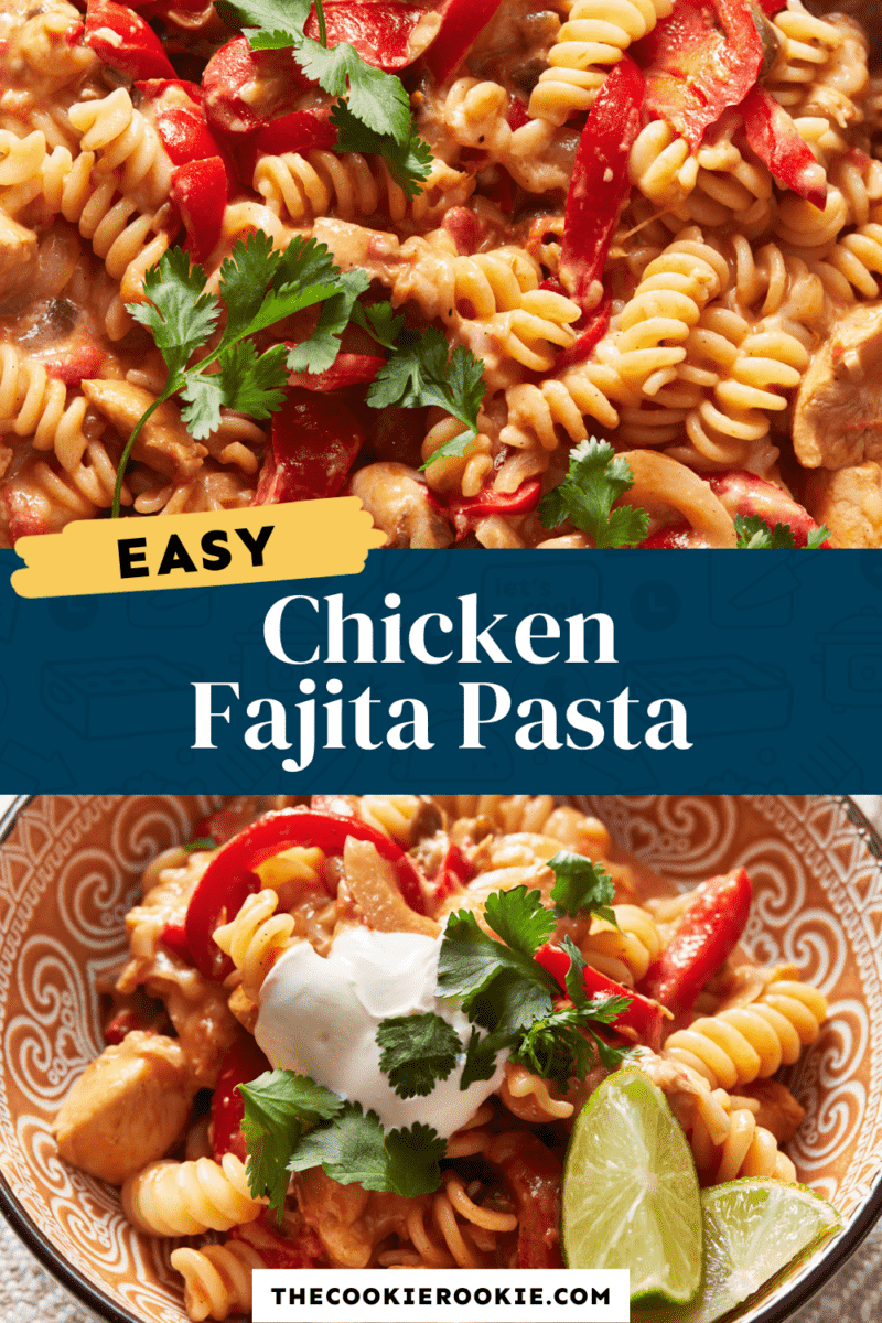 chicken fajita pasta pinterest.