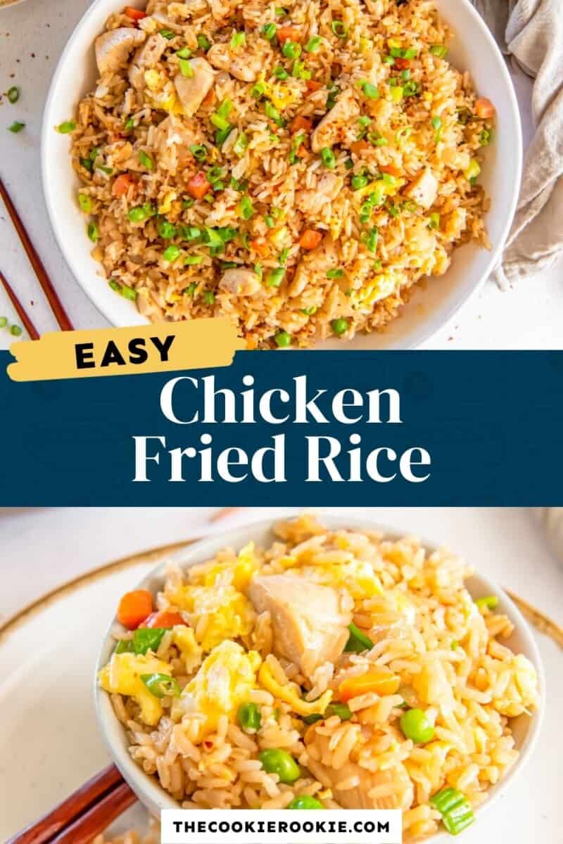 easy chicken fried rice pinterest