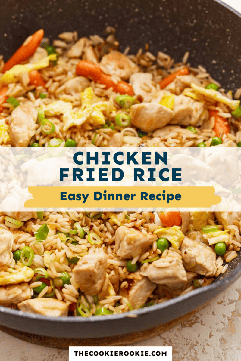 Chicken fried rice is a delicious and easy dinner recipe that can be made quickly. With the perfect balance of flavors, this dish combines tender chicken and fluffy rice, stir-fried with a medley of