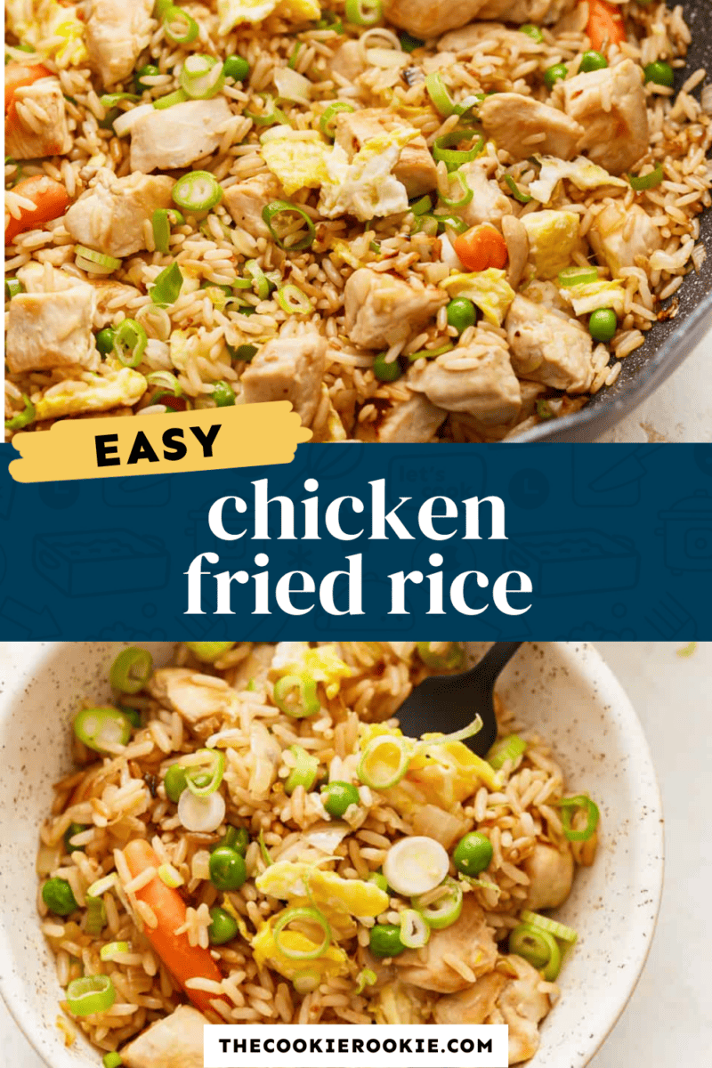 Make a quick and delicious chicken fried rice in just one skillet.