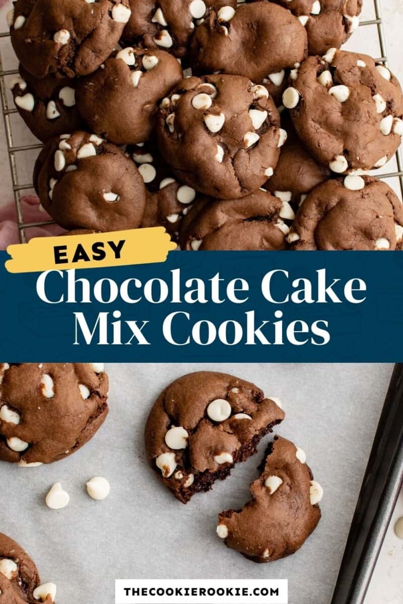 chocolate cake mix cookies pinterest.