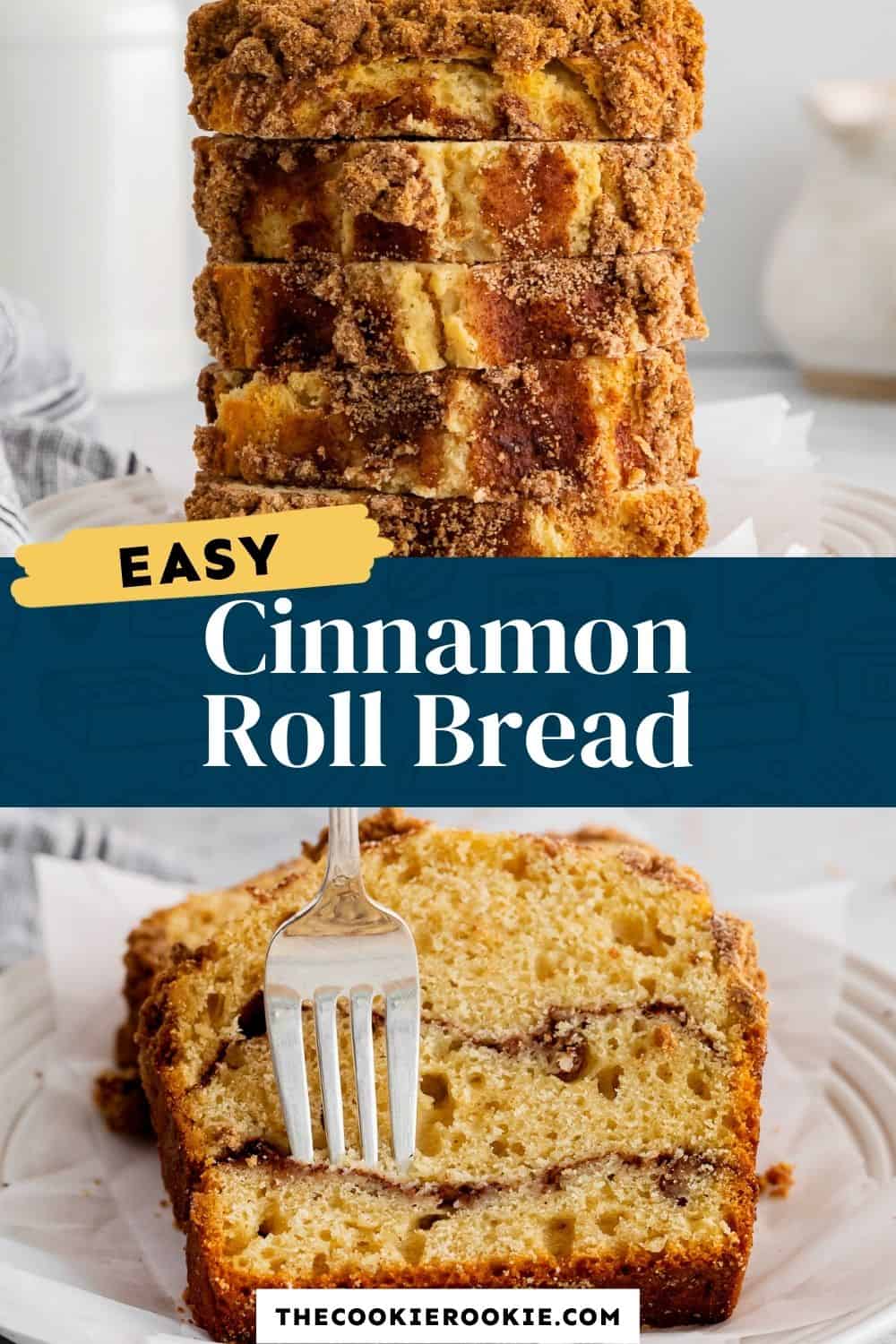 Cinnamon Roll Bread Recipe The Cookie Rookie®