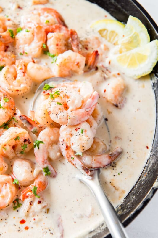 Creamy Parmesan Shrimp Recipe - The Cookie Rookie®