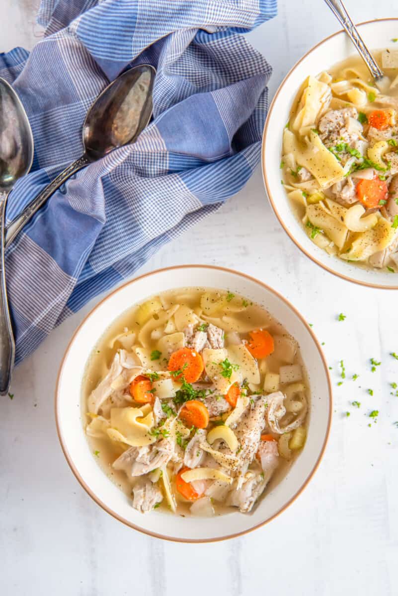 Crockpot Chicken Noodle Soup –