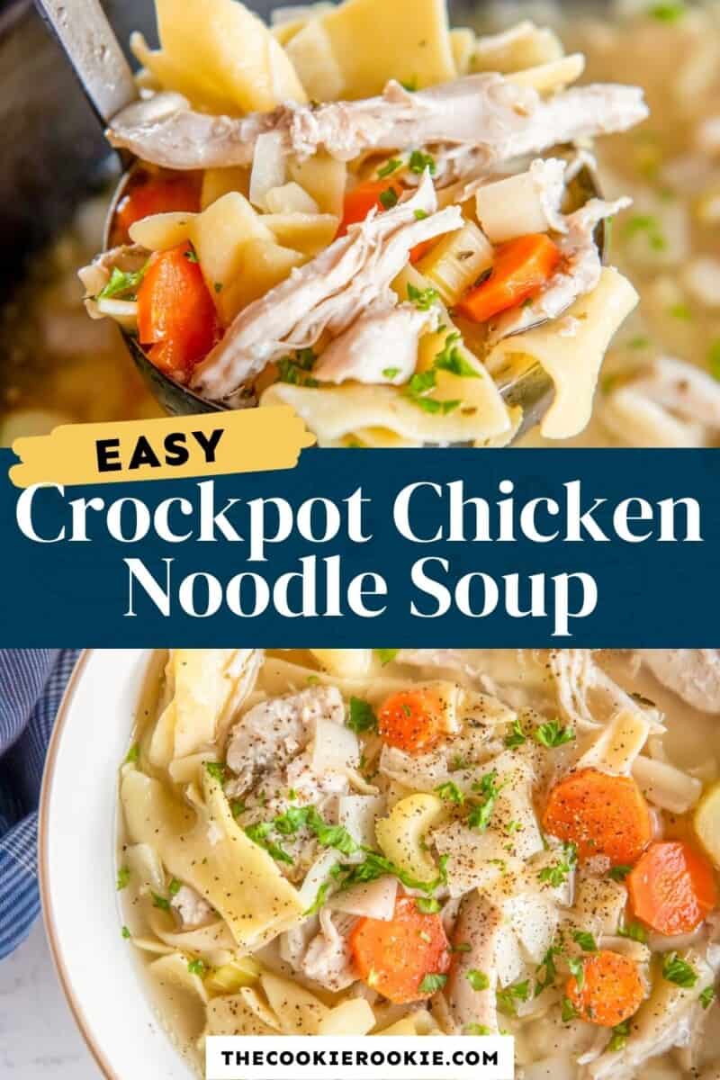 crockpot chicken noodle soup pinterest.