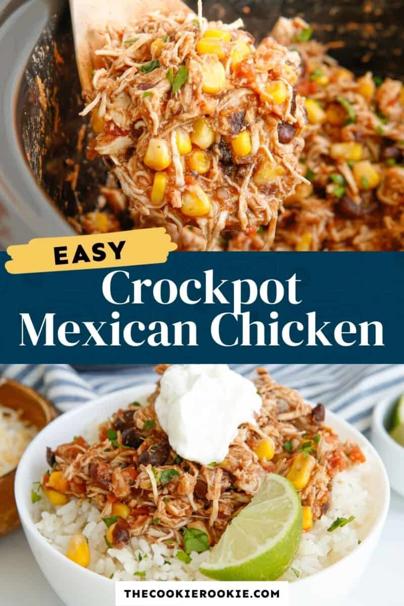 crockpot mexican shredded chicken pinterest.