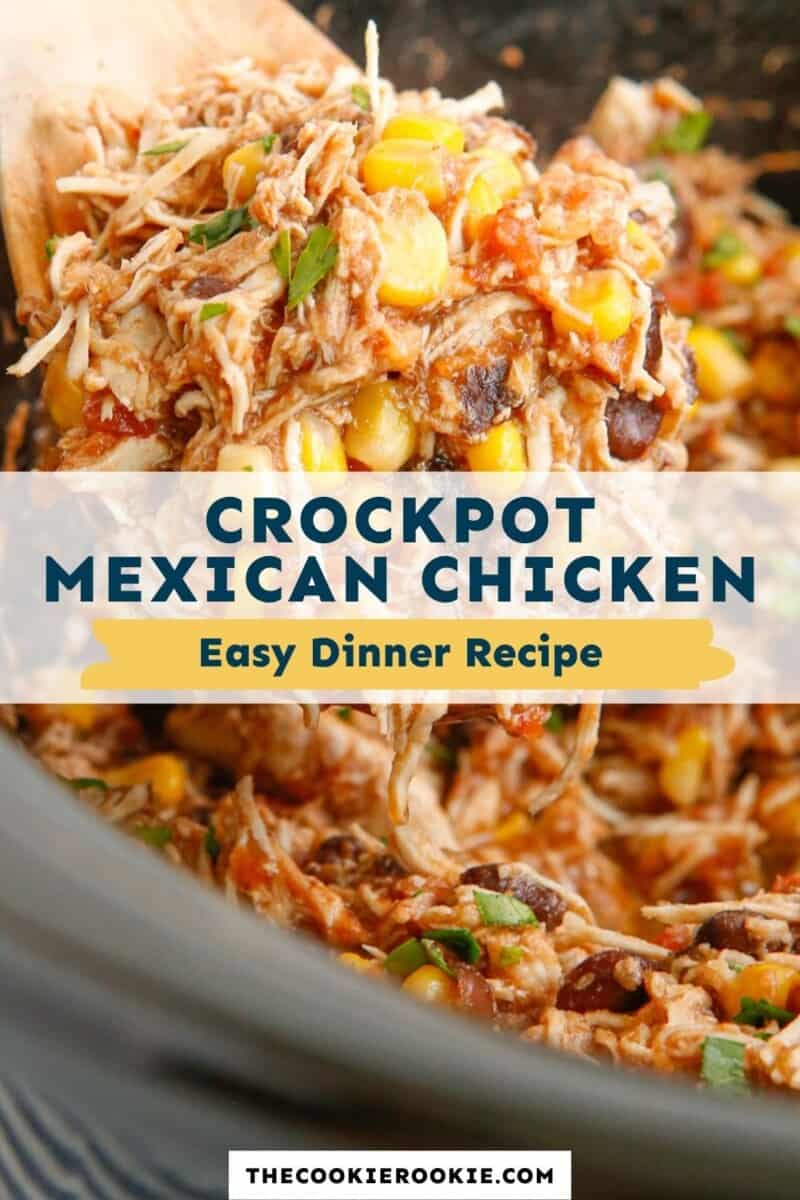 crockpot mexican shredded chicken pinterest.