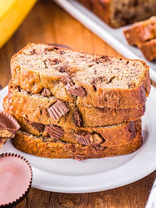 Reese’s Peanut Butter Cup Banana Bread Story The Cookie Rookie®