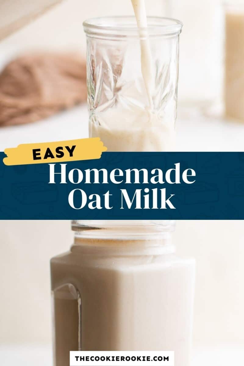 homemade oat milk pinterest