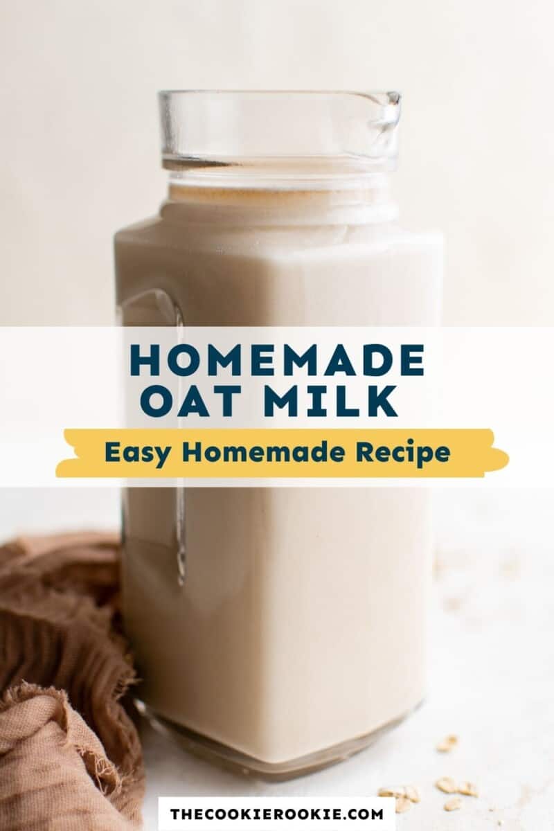 homemade oat milk pinterest