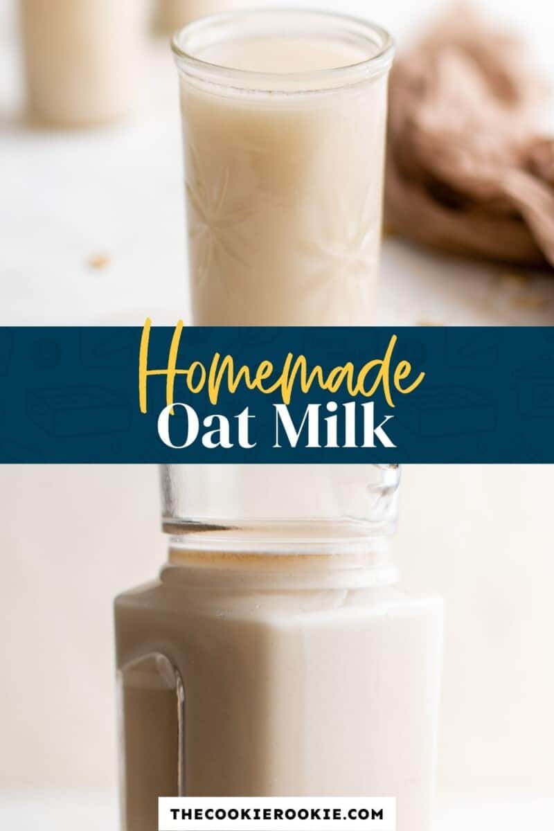 homemade oat milk pinterest