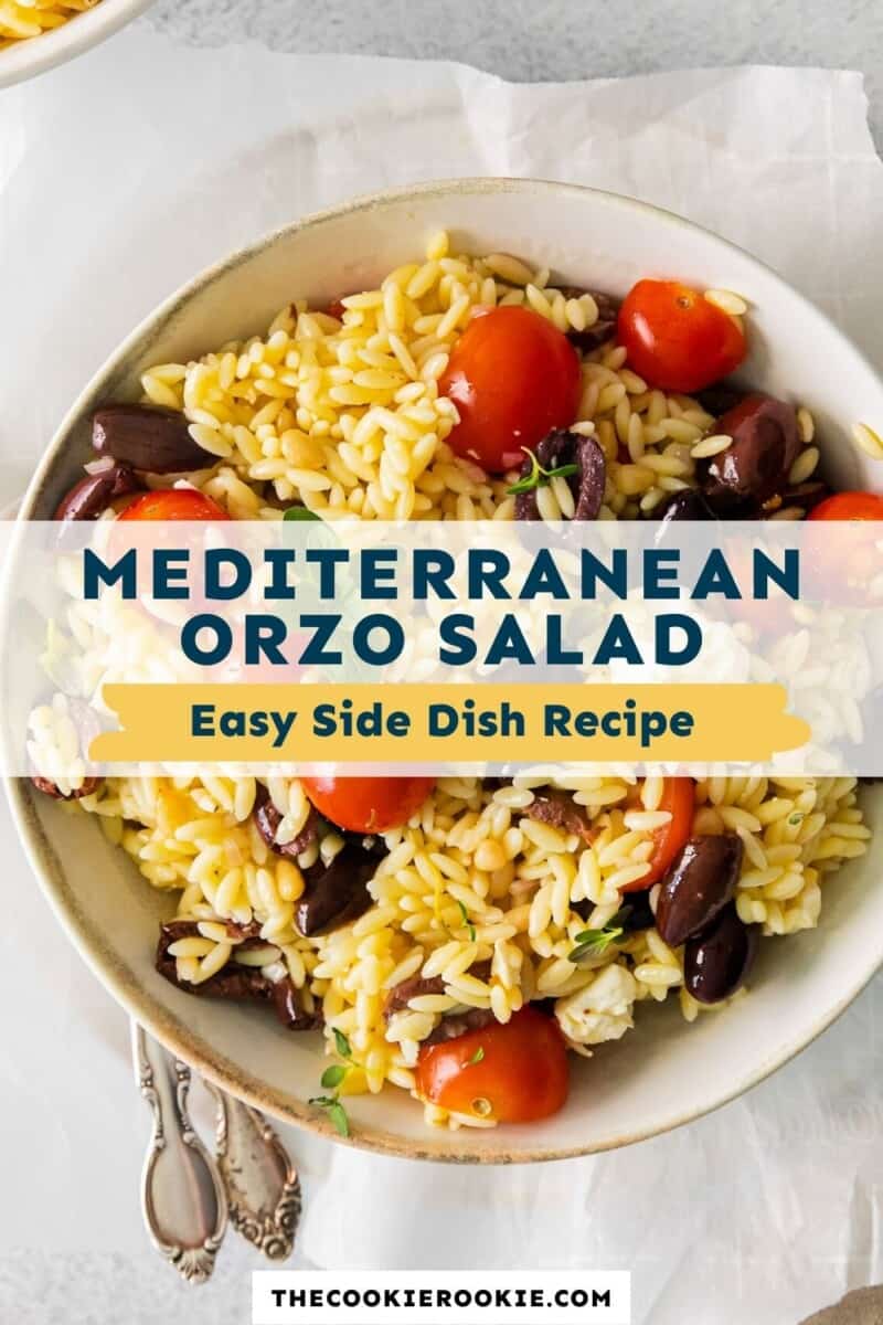 mediterranean orzo salad pinterest.