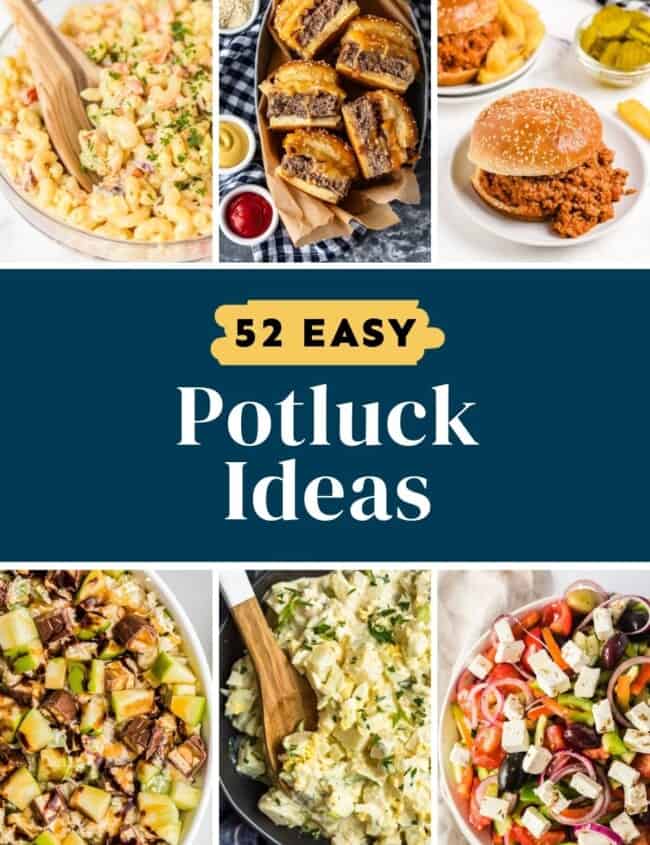easy potluck ideas and dishes