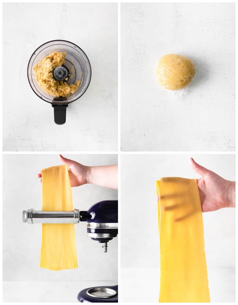 step by step photos for how to make homemade pasta.