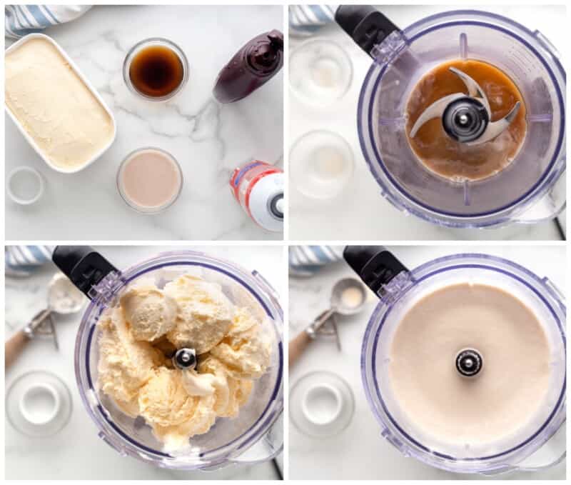 step by step photos for how to make frozen mudslide.