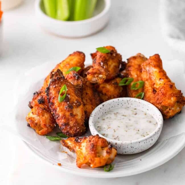 featured dry rub chicken wings.