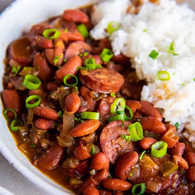 Crock-Pot® Slow Cooker Cajun Red Beans and Rice - Ev's Eats