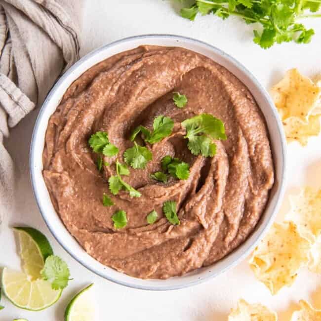 featured crockpot refried beans.