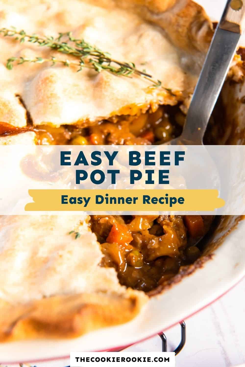 Beef Pot Pie Recipe - The Cookie Rookie®