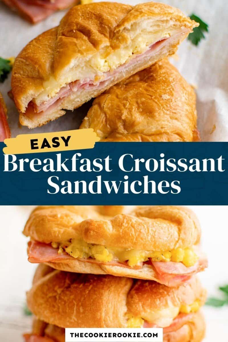 croissant breakfast sandwiches pinterest.