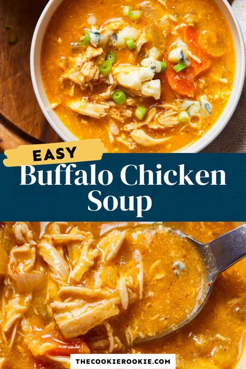 easy buffalo chicken soup pin