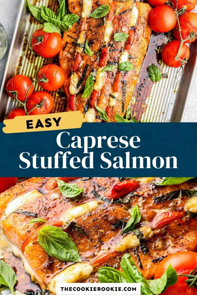 easy caprese stuffed salmon pin