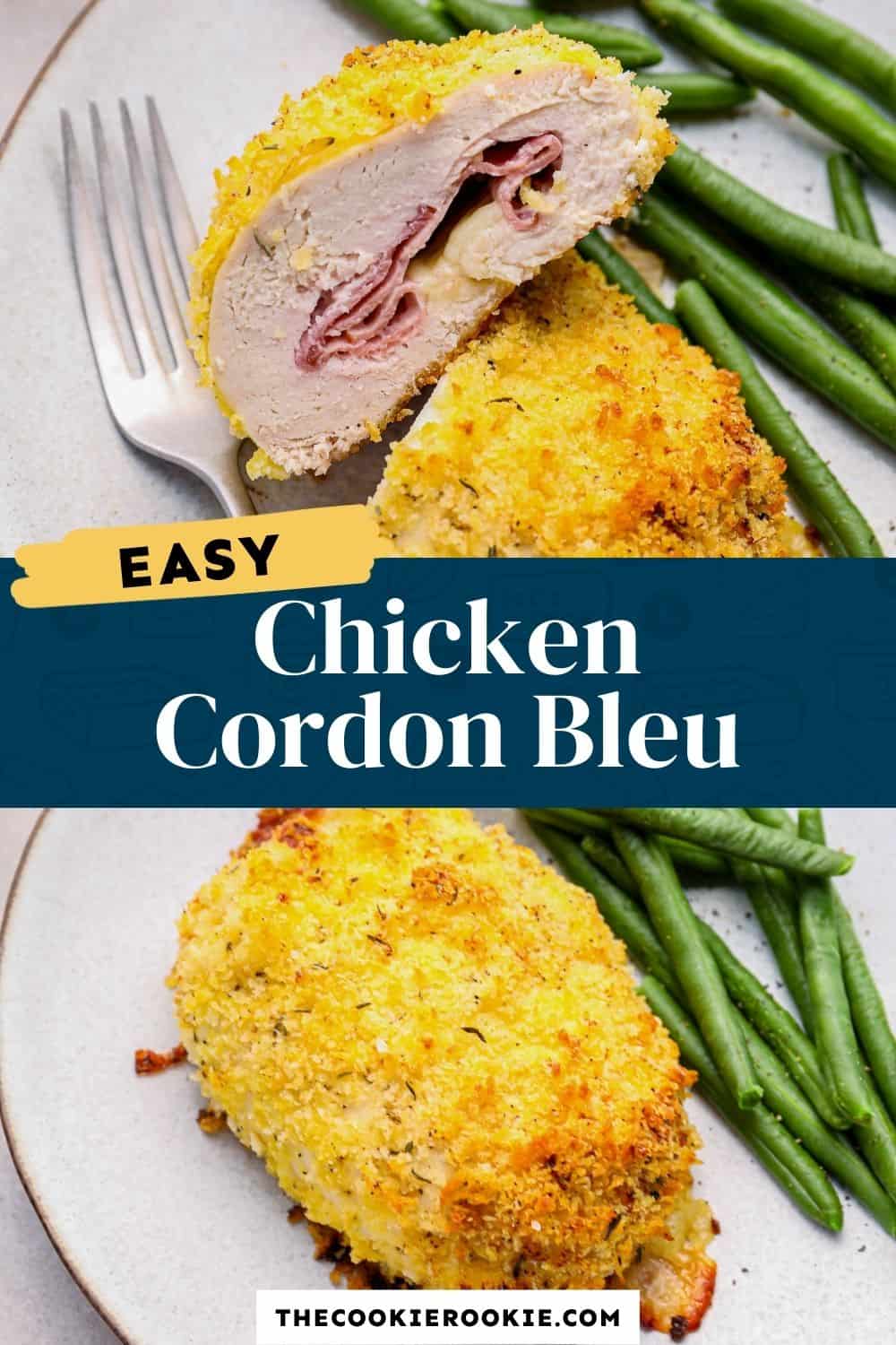 Chicken Cordon Bleu (Baked) Recipe - The Cookie Rookie®