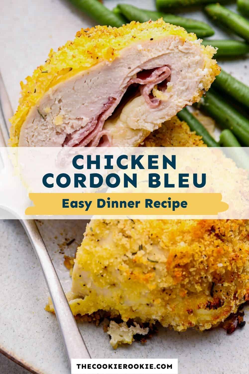 Chicken Cordon Bleu (Baked) Recipe - The Cookie Rookie®