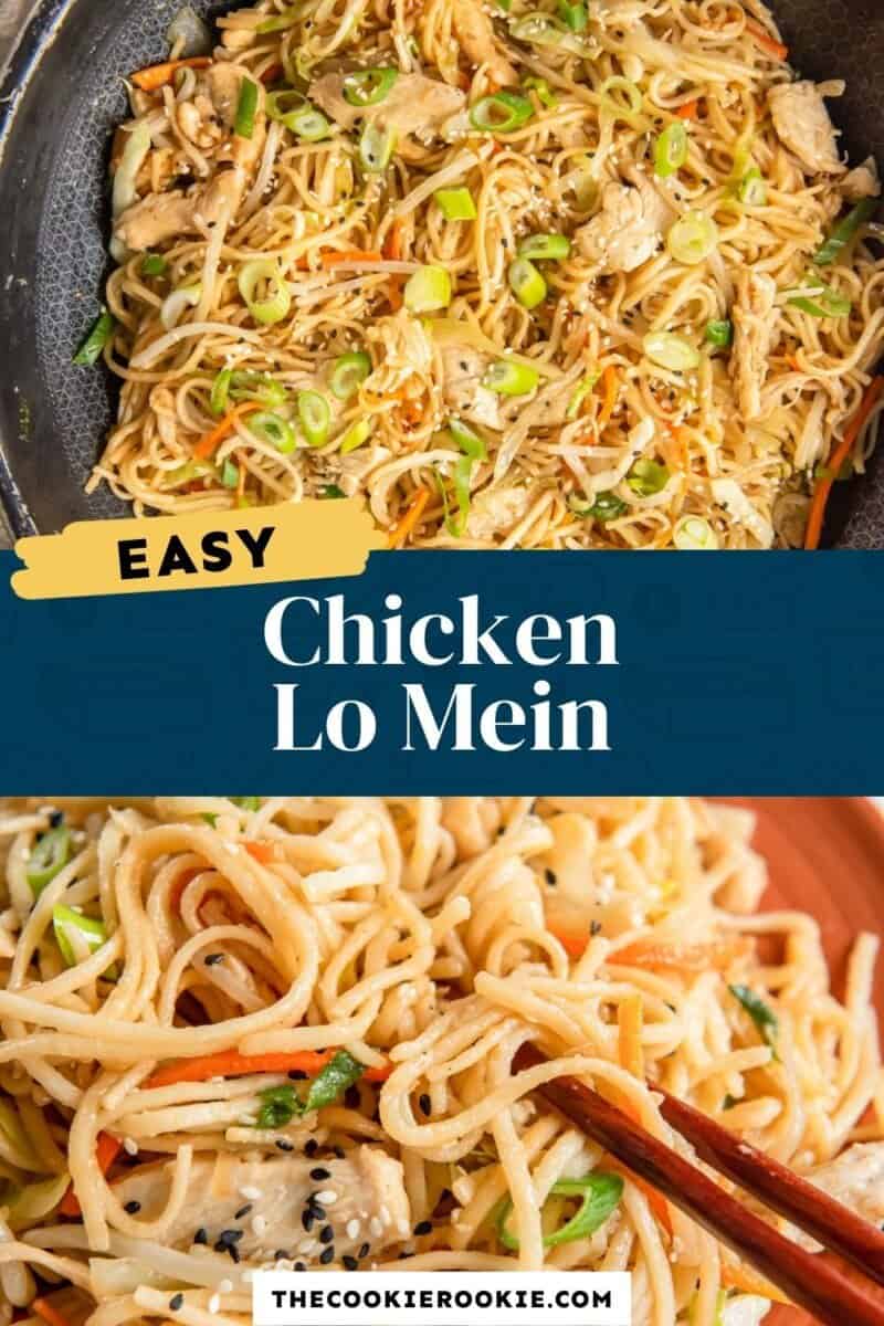 chicken lo mein pinterest.