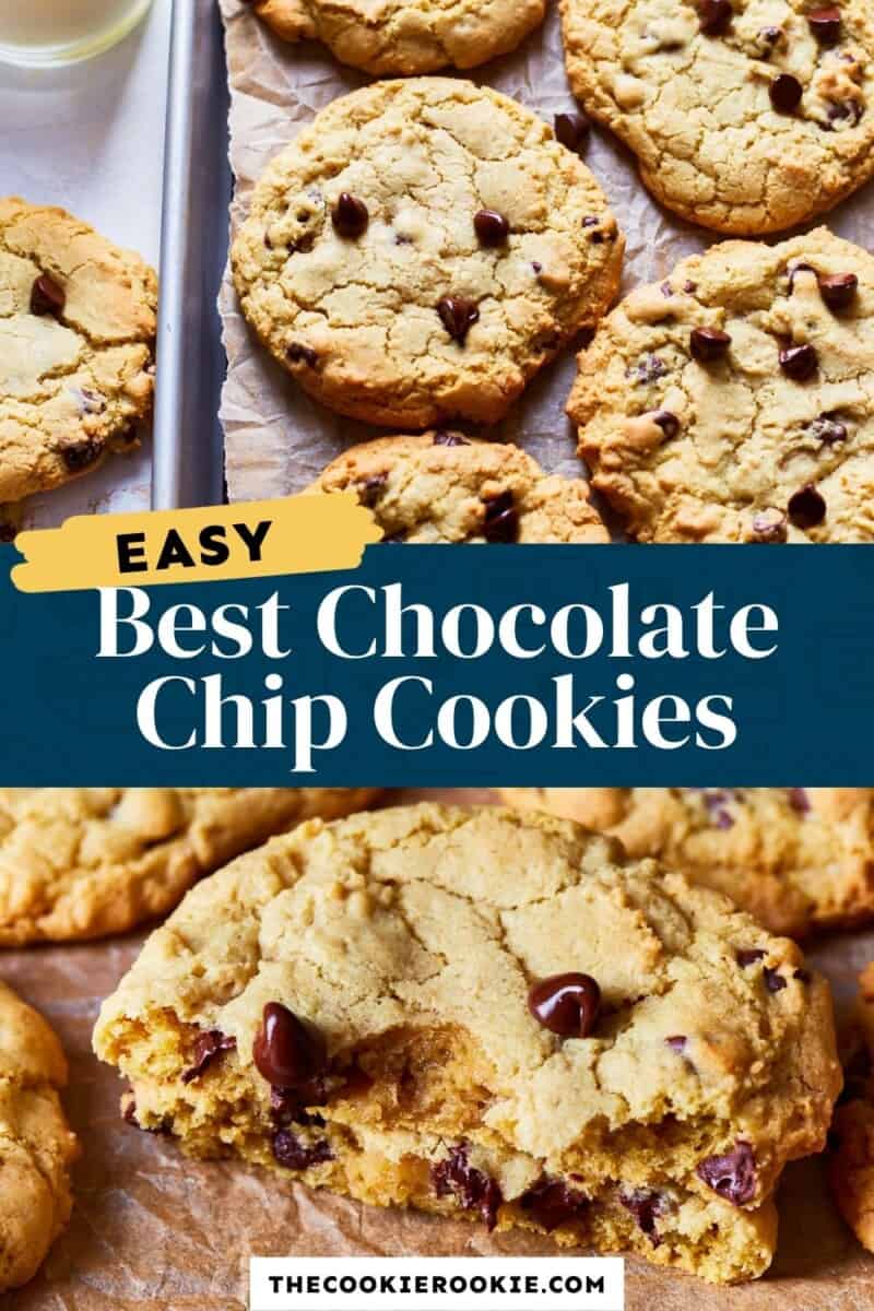 easy best chocolate chip cookies pin