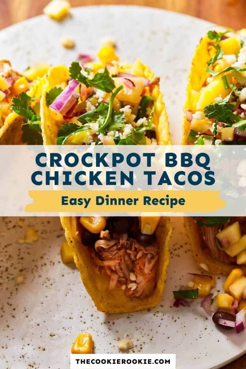 crockpot bbq chicken tacos pin