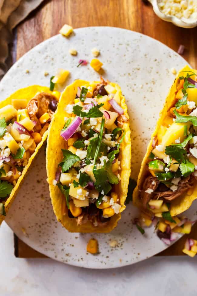 Crockpot BBQ Chicken Tacos Recipe The Cookie Rookie®