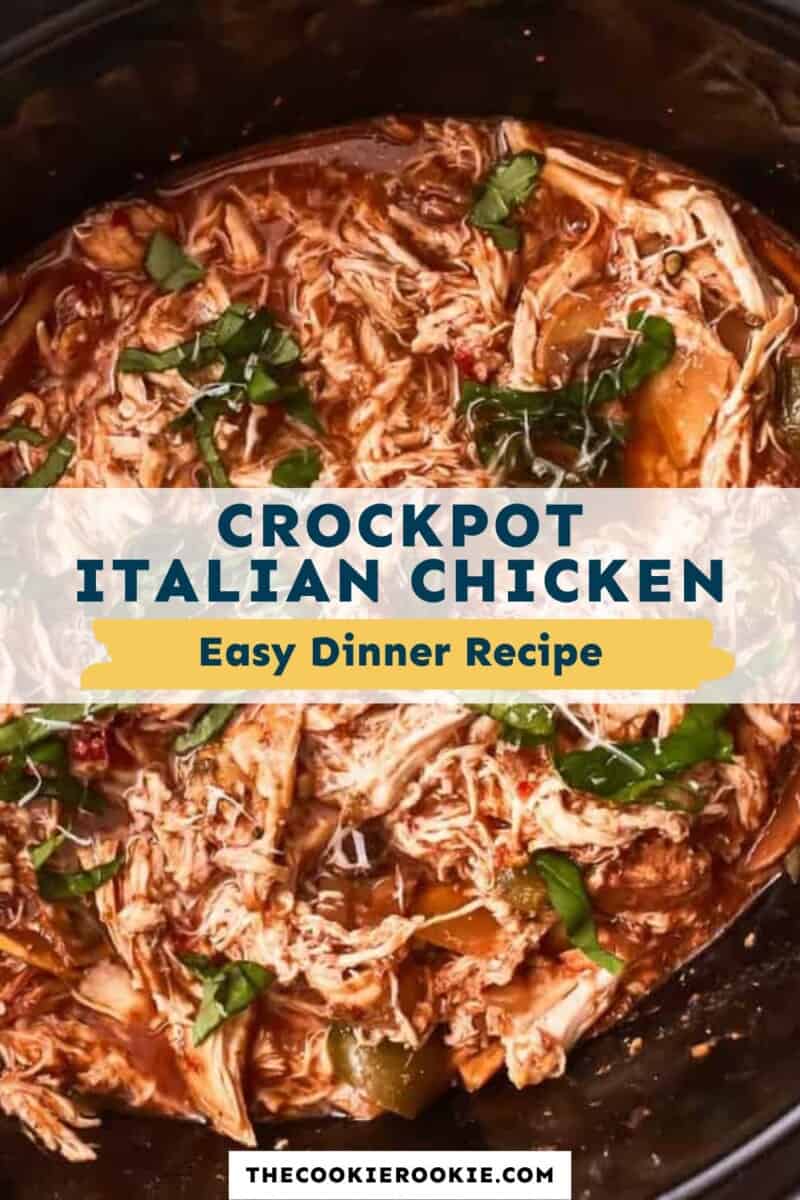 Crockpot Italian Chicken: A simple and hassle-free recipe for a delicious dinner.