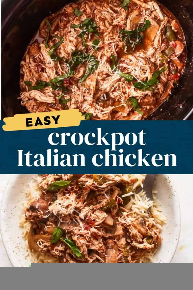 A simple and flavorful recipe for crockpot Italian chicken.