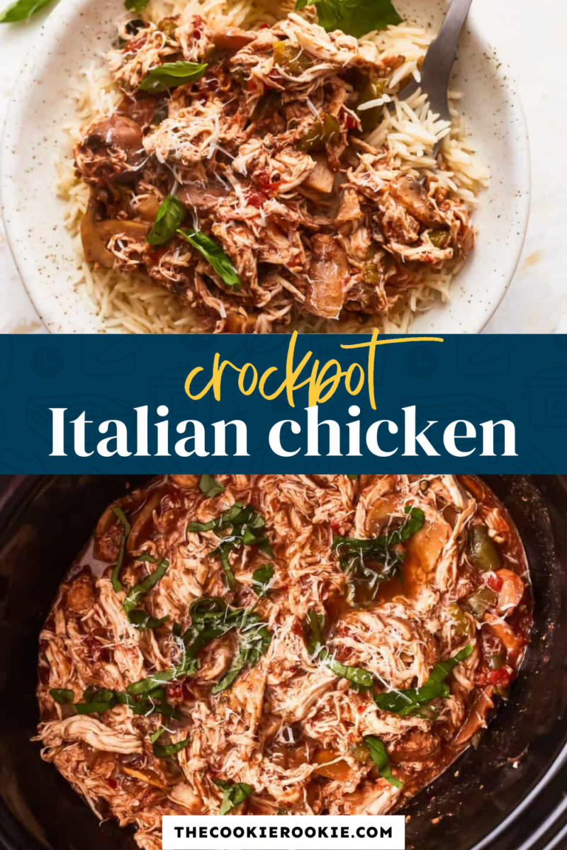 Cook a flavorful and tender Italian chicken dish in your crockpot with this simple recipe. Allow the slow cooker to do all the work as you enjoy the delicious aroma of this crockpot Italian chicken
