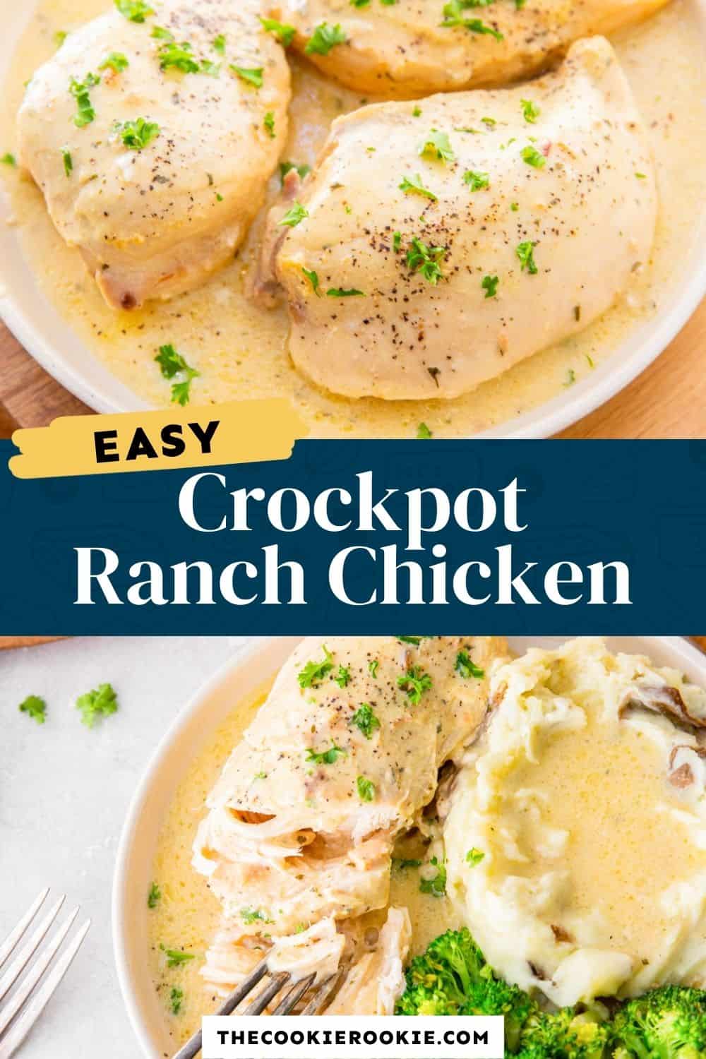 Crockpot Ranch Chicken The Cookie Rookie®