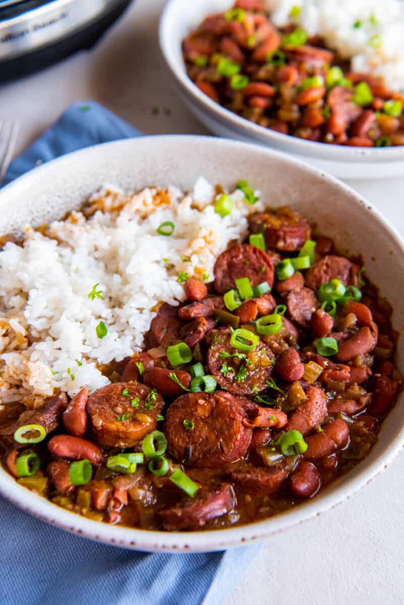 Slow Cooker Red Beans and Rice - Tornadough Alli