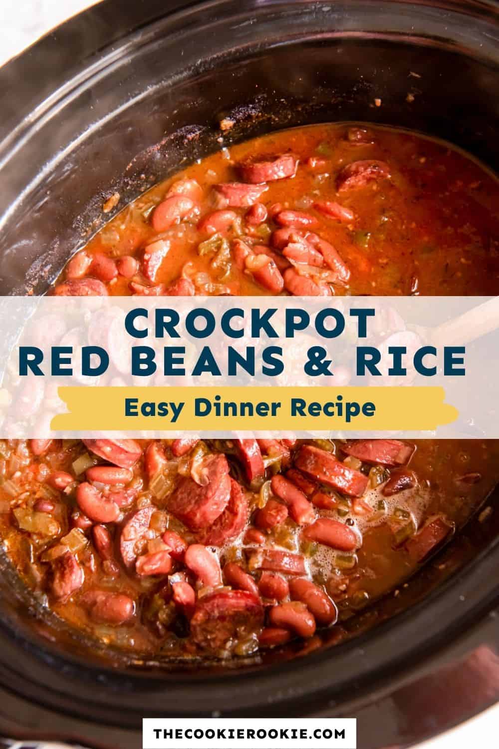 Crockpot Red Beans and Rice Recipe The Cookie Rookie®