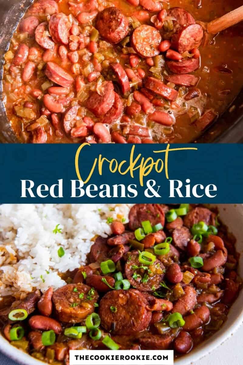 Crockpot Red Beans and Rice Recipe The Cookie Rookie