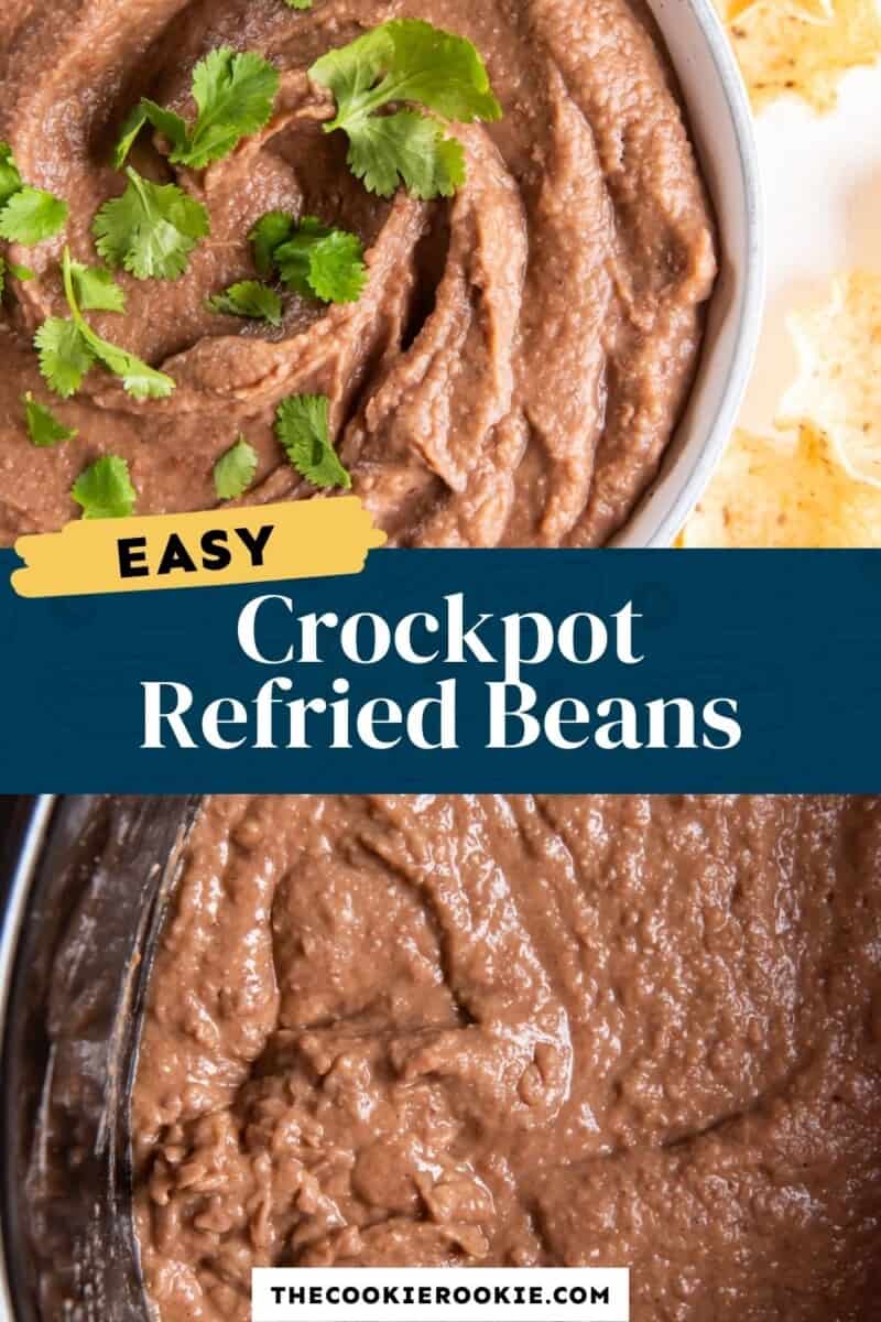 crockpot refried beans pinterest.