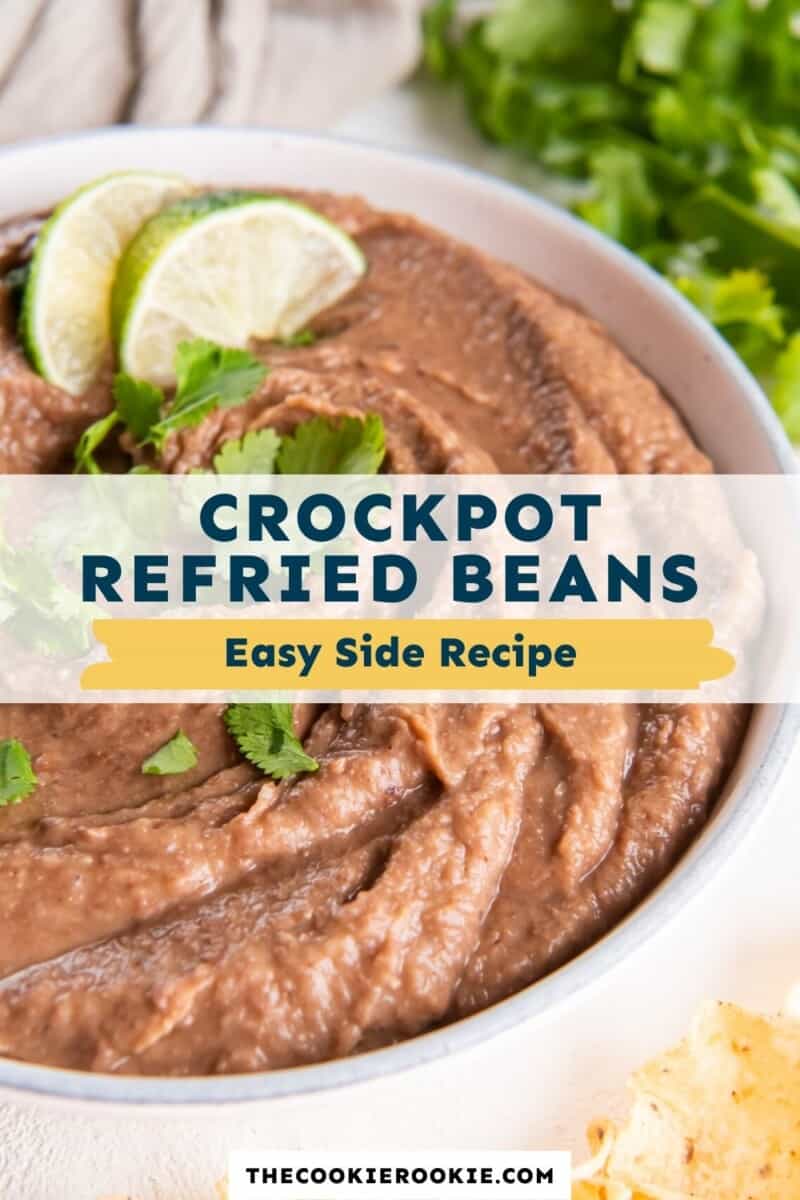crockpot refried beans pinterest.