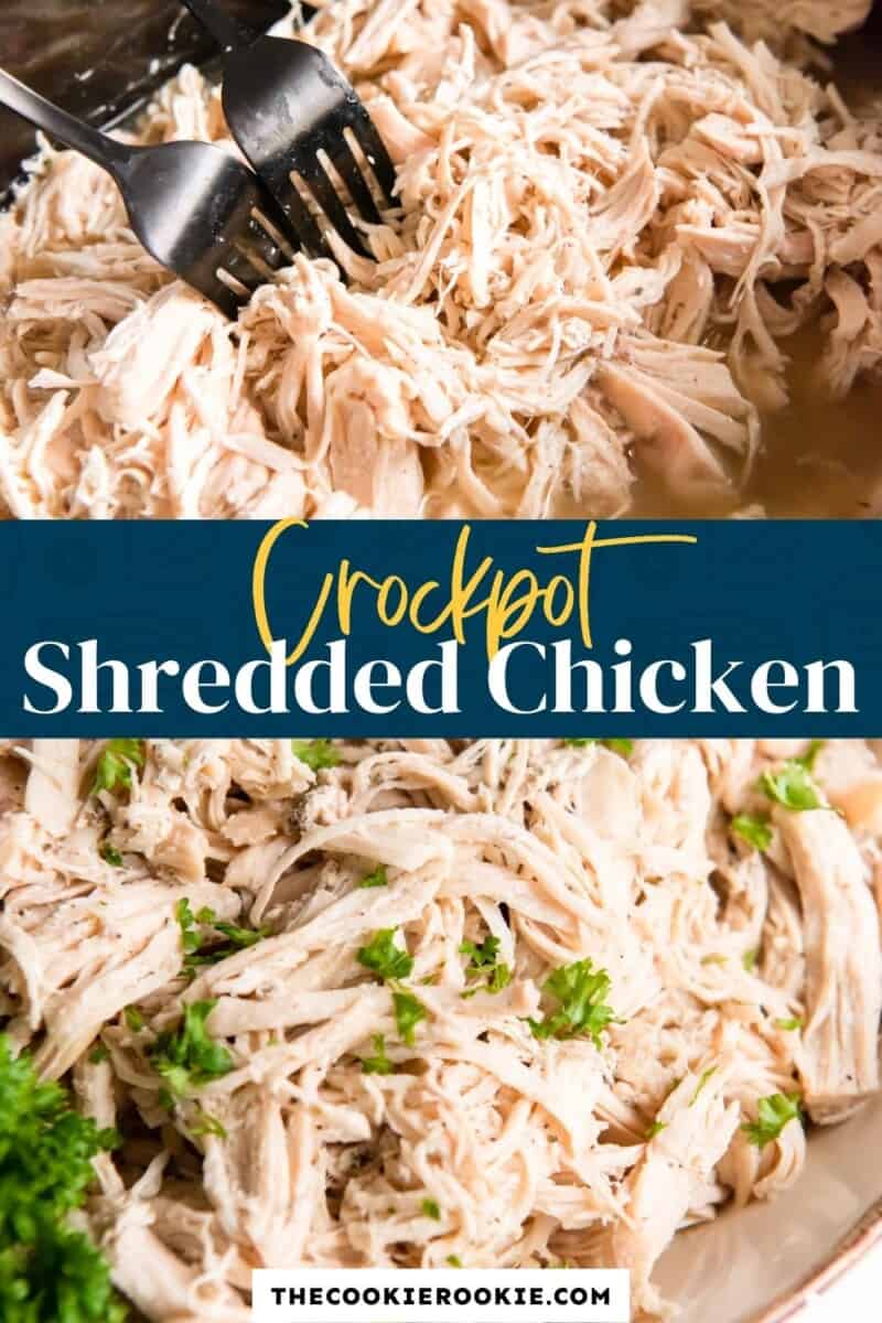 crockpot shredded chicken pinterest.