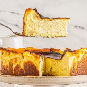 featured basque cheesecake.