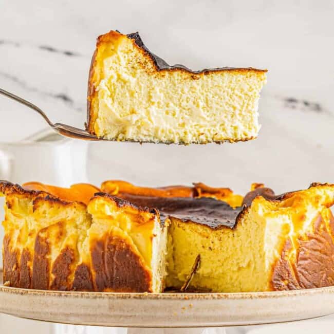 featured basque cheesecake.