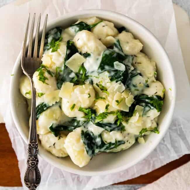 featured parmesan spinach gnocchi.