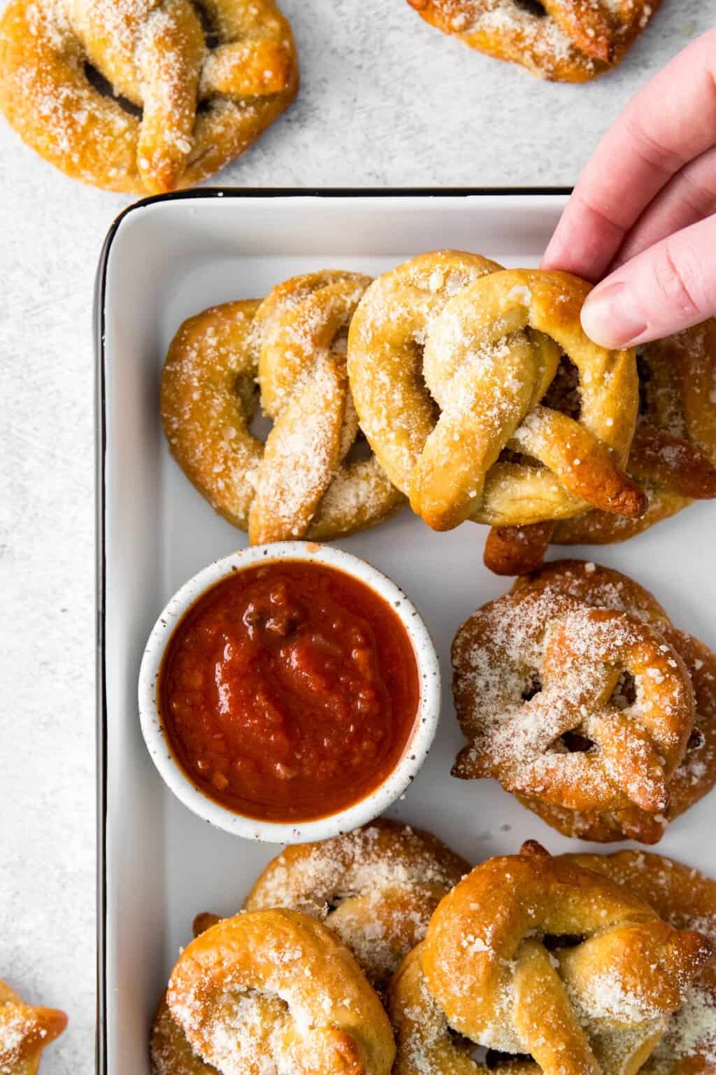 Garlic Parmesan Soft Pretzels Recipe The Cookie Rookie®