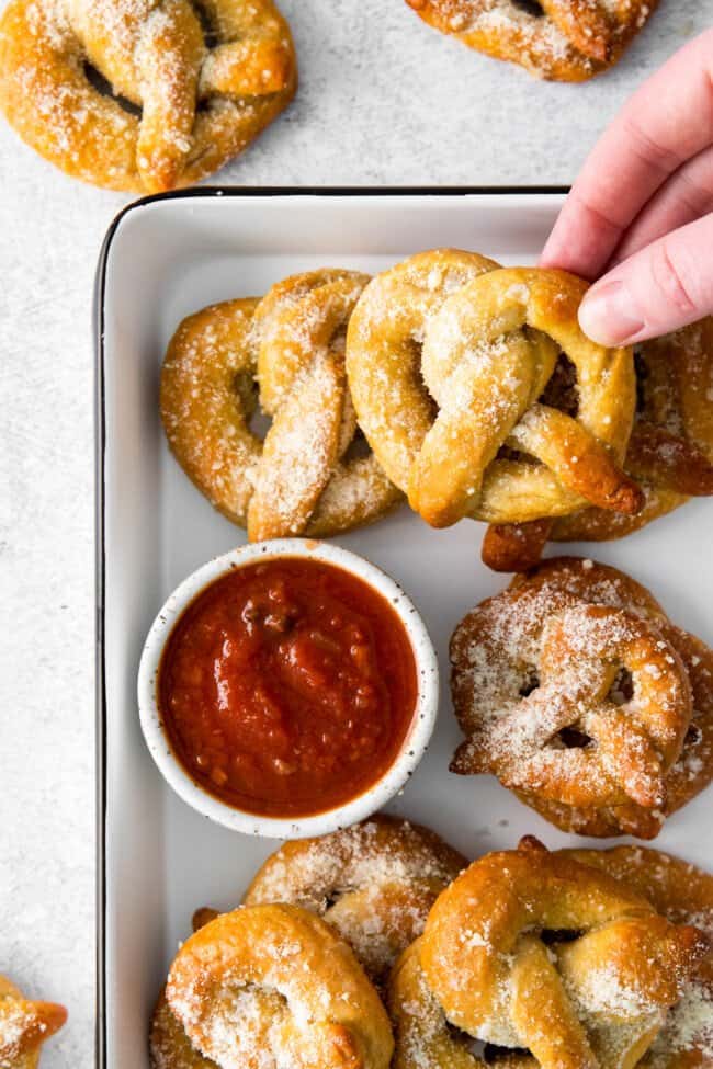 Garlic Parmesan Soft Pretzels Recipe The Cookie Rookie®