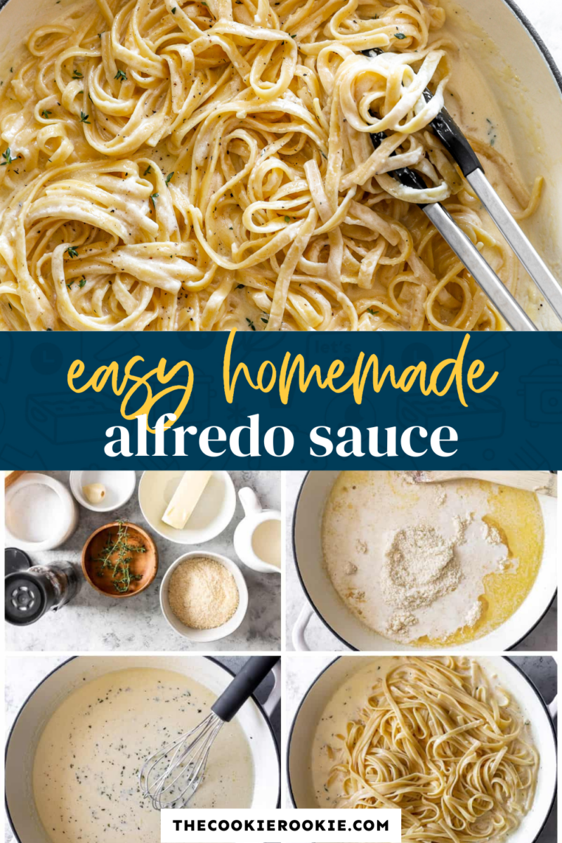 homemade alfredo sauce pinterest