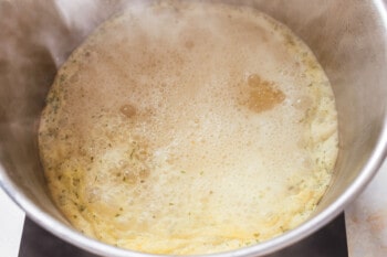 soup boiling in a pot