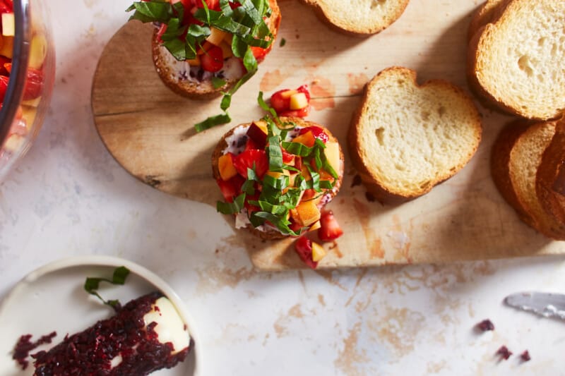 Peach and Strawberry Bruschetta Recipe - 22